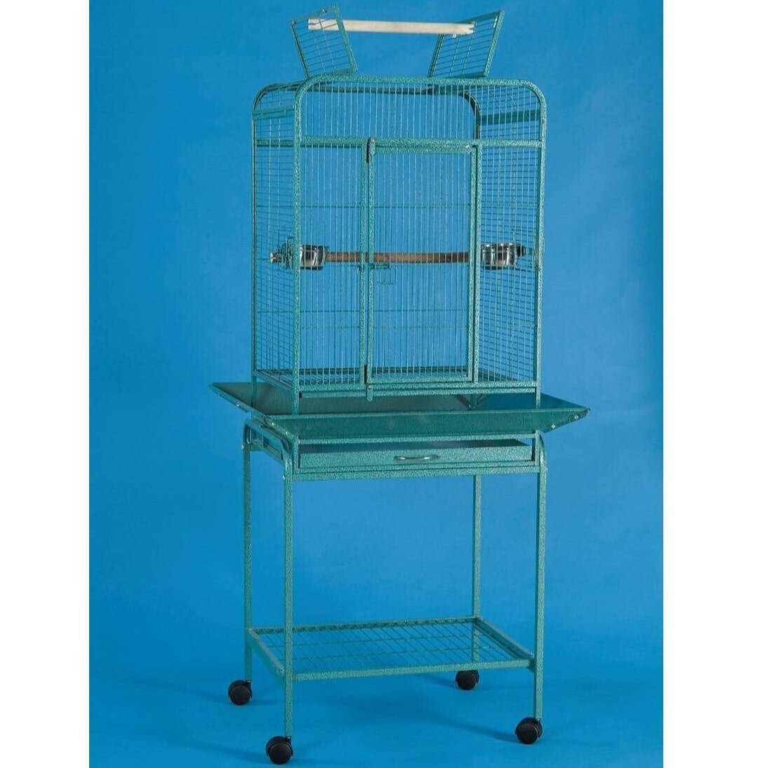 Illustration of Parrot Midi Cage With Produce Toys