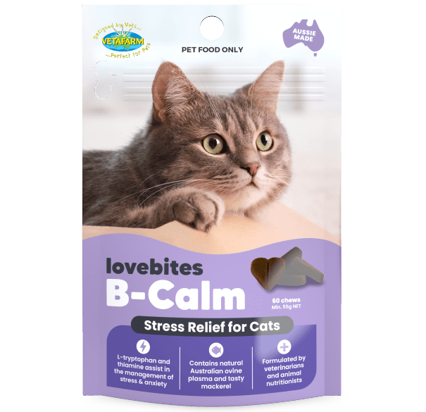 View of Vetafarm Lovebites B-Calm Stress Relief for Cats (60 Chews) - Enfield ...