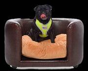 PetObsessed Chocolate Indulgence PVC Leather Dog Sofa