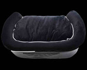 PetObsessed Velvet Luxury Black Velvet Dog Sofa