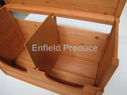 Chicken Nest Laying Box DOUBLE - inside view