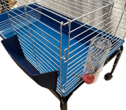 Indoor Rabbit Hutch Cage 100 cm 3647: SIDE VIEW. Bottle not included.