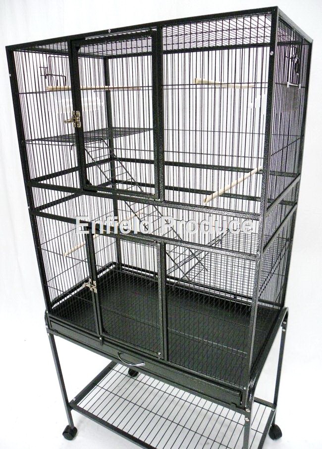 black budgie cage