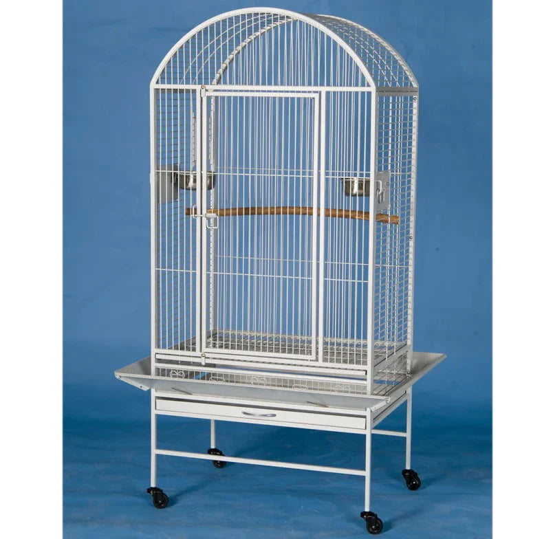 Arch Top Large Bird Cage with Stand 28"x20"x60"