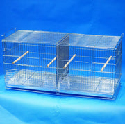 Bird Breeder Cage 76cm Galvanised Stackable with Removable SOLID DIVIDER (2421)