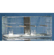 Bird Breeder Cage 76cm Galvanised Stackable with Removable SOLID DIVIDER (2421)