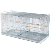Bird Breeder Cage 91 cm Galvanised Stackable with Removable WIRE DIVIDER (2481)