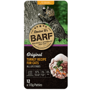 Dr B's Barf Cat Food Turkey 1.38kg 12 x 115g