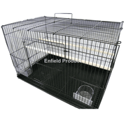 Bird Cage Extra Wide Exercise  Cage (TS-2473) BLACK