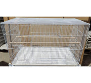 Extra Wide Flight Bird Cage (Exercise Cage) White Colour