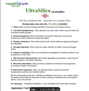 Healthy Earth UltraSilica MIneral Fertiliser | Wettable