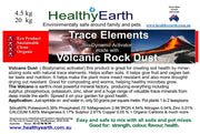 Healthy Earth Volcanic Rock Dust: INFORMATION PAMPHLET 