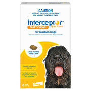 Interceptor Spectrum 11-22kg Medium Dog YELLOW Chews 6 months