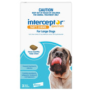Interceptor Spectrum 22-45kg Large Dog BLUE Chews 3 months