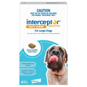 Interceptor Spectrum 22-45kg Large Dog BLUE Chews 6 Months