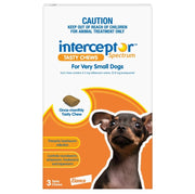 Interceptor Spectrum 4kg Extra Small Dog BROWN Chews 3 Months