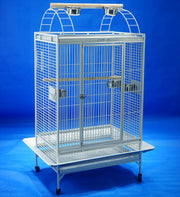 Large Parrot Cage w Playground Top 0669 Silver Vein Colour 