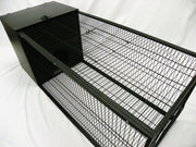 Metal Rabbit Hutch 1.5m Black | RUN
