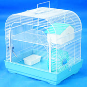 Mouse Cage Double Storey Clear Front View (3484)
