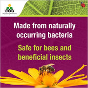 OCP Eco-caterpillar Killer DiPel: PROMOTIONAL BANNER SAFE FOR BEES.