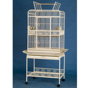 Open Top Parrot Bird Cage with Stand