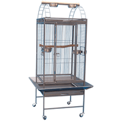 Parrot Bird Cage with Roof Top Perch 0637 Black