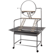 Title
Extra Large Metal Parrot Stand on Wheels
