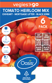 Tomato Heirloom Mix Vegies to Go 6 Cell Pack | TICKET