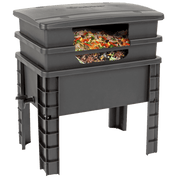 Worm FACTORY Worm Farm Compost Kit. Seethrough promotional image.