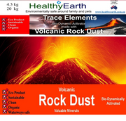 Volcanic Rock Dust Healthy Earth