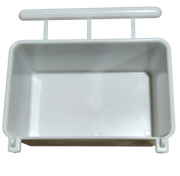 White Bird Feeder With Perch 8035