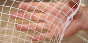 Knitted Anti Bird Netting WHITE 30gsm CLOSE UP